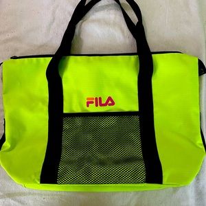 FILA Neon Green “Bowen” Sport Tote